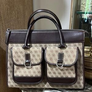 Dooney & Bourke Brown and Tan Tote Bag